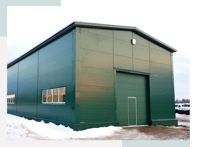 Двускатные ангары в Волгограде