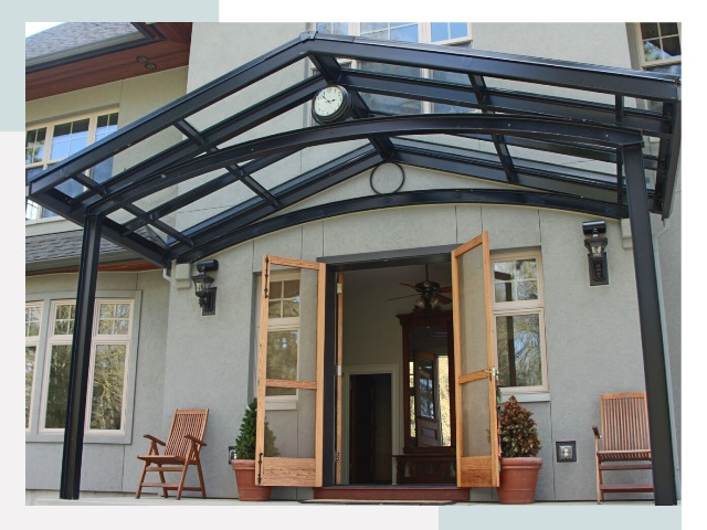 Козырьки металлические в Волгограде