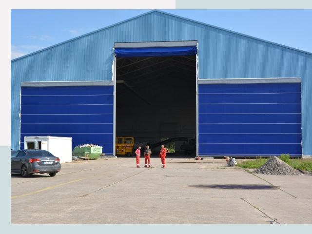 Ангарные ворота в Волгоград от СтальСтрой-Влг по цене 623 руб.