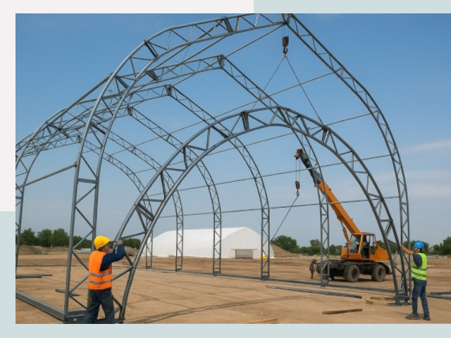 Монтаж ангаров в Волгограде от 623 руб. - Надежно и быстро